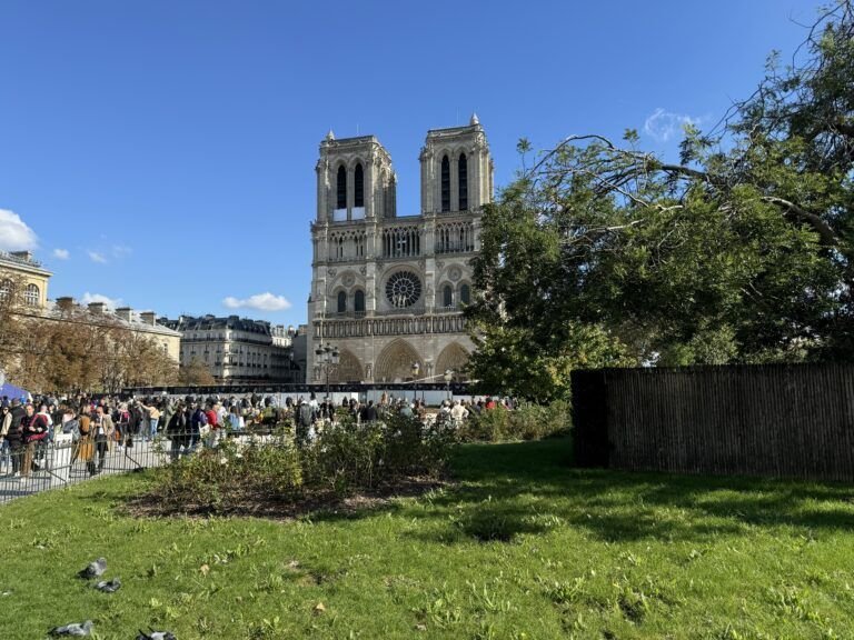Catedral de Notre-Dame de París vista desde la explanada, 2025