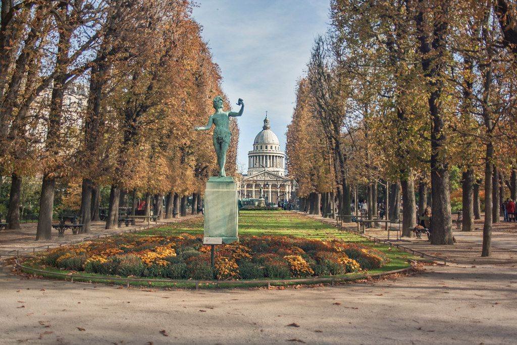 Jardines de Luxemburgo en el Barrio Latino de París
