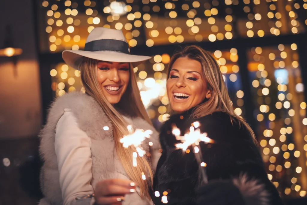 Amigas en Nochevieja en París
