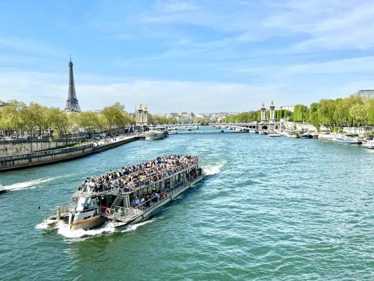 Vista de la Torre Eiffel desde un crucero por el Sena